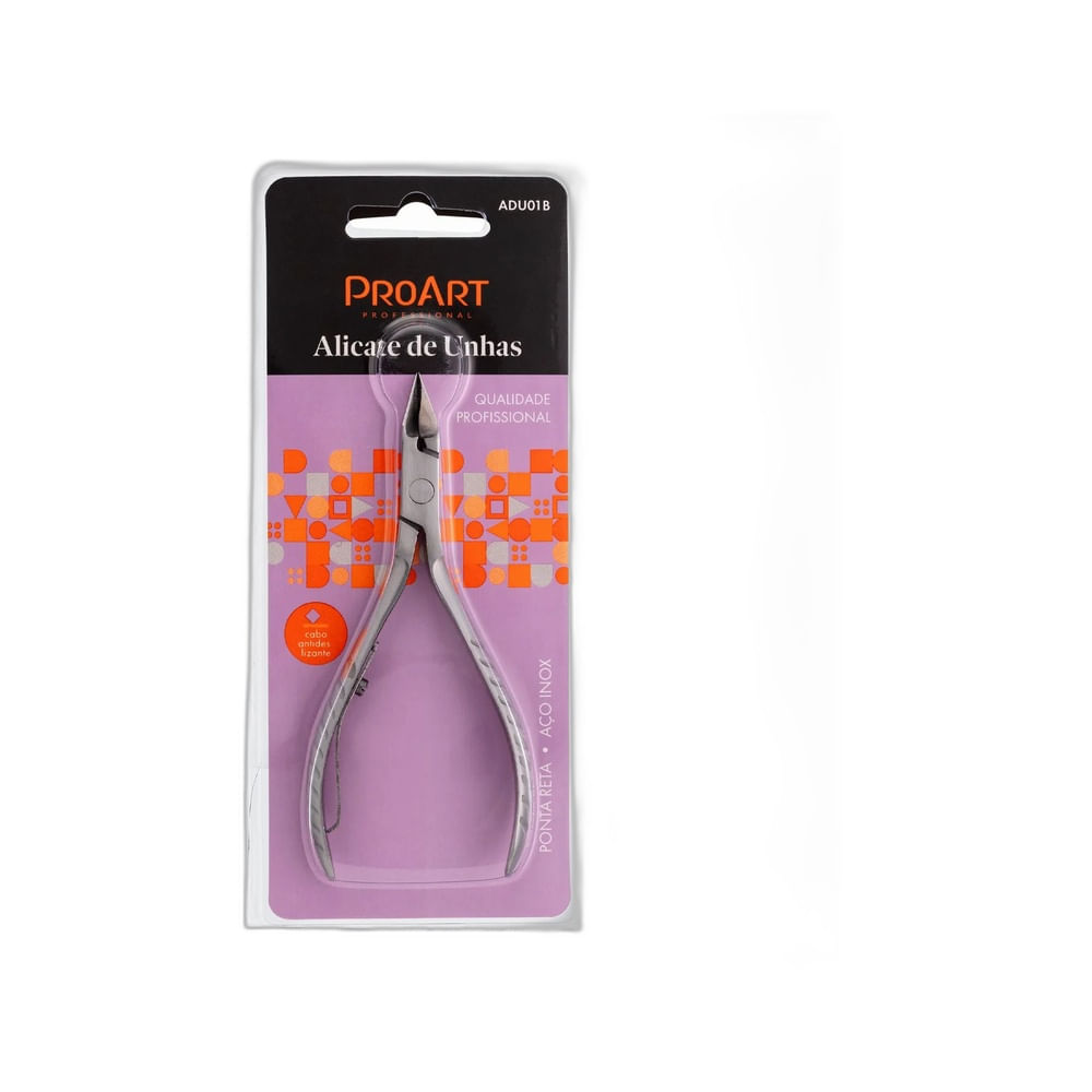 Alicate de Unhas Proart ADU01B embalado em blister plástico transparente